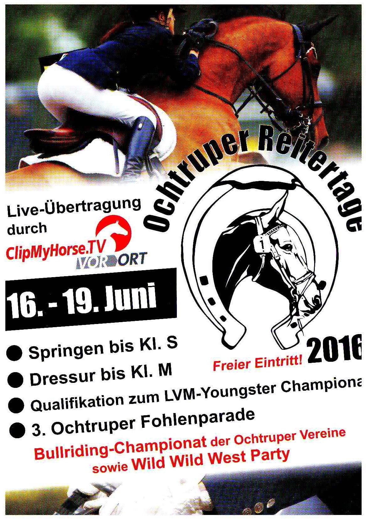 Ochtruper Reitertage 2016 Flyer