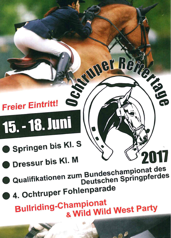 Ochtruper Reitertage 2017 Flyer
