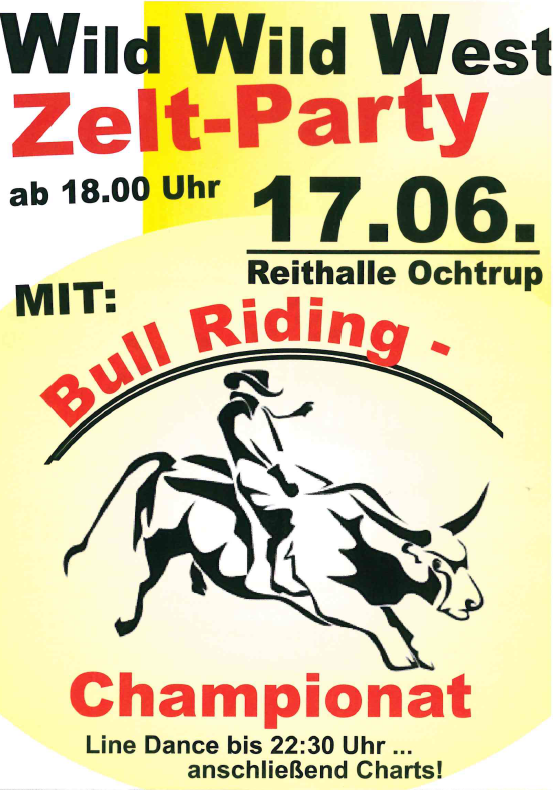 Wild Wild West Party 2017 Flyer